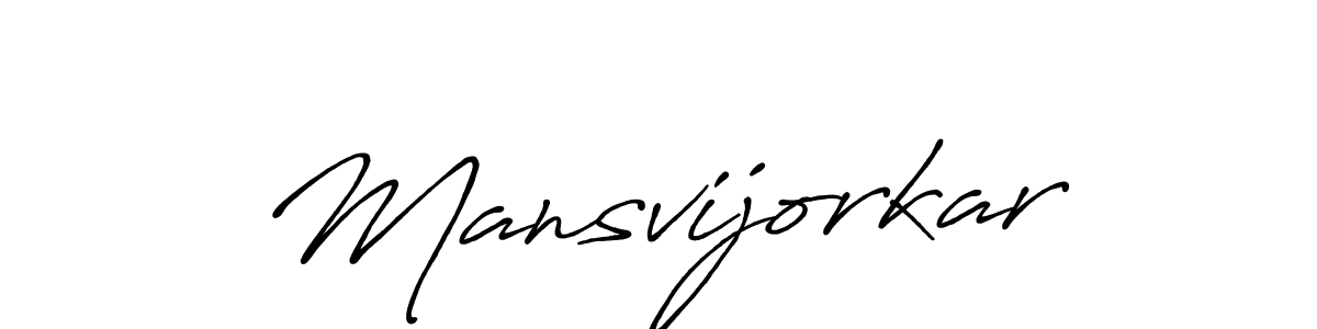 Also You can easily find your signature by using the search form. We will create Mansvijorkar name handwritten signature images for you free of cost using Antro_Vectra_Bolder sign style. Mansvijorkar signature style 7 images and pictures png