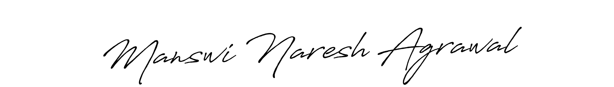 It looks lik you need a new signature style for name Manswi Naresh Agrawal. Design unique handwritten (Antro_Vectra_Bolder) signature with our free signature maker in just a few clicks. Manswi Naresh Agrawal signature style 7 images and pictures png