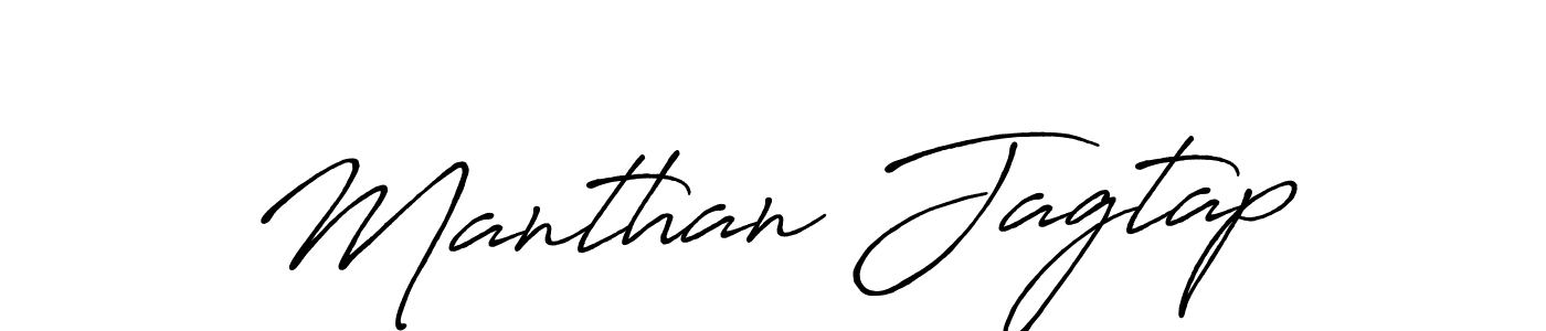 The best way (Antro_Vectra_Bolder) to make a short signature is to pick only two or three words in your name. The name Manthan Jagtap include a total of six letters. For converting this name. Manthan Jagtap signature style 7 images and pictures png