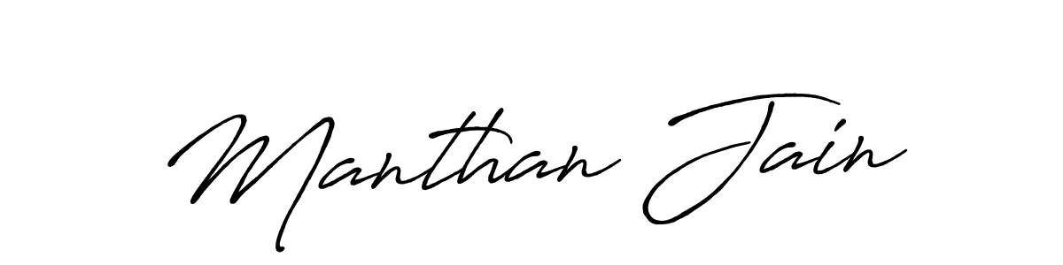 This is the best signature style for the Manthan Jain name. Also you like these signature font (Antro_Vectra_Bolder). Mix name signature. Manthan Jain signature style 7 images and pictures png