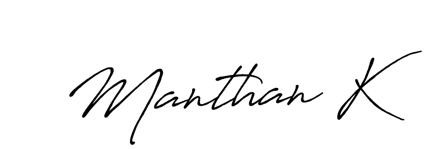 Make a beautiful signature design for name Manthan K. Use this online signature maker to create a handwritten signature for free. Manthan K signature style 7 images and pictures png
