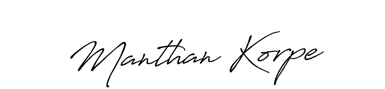 You can use this online signature creator to create a handwritten signature for the name Manthan Korpe. This is the best online autograph maker. Manthan Korpe signature style 7 images and pictures png