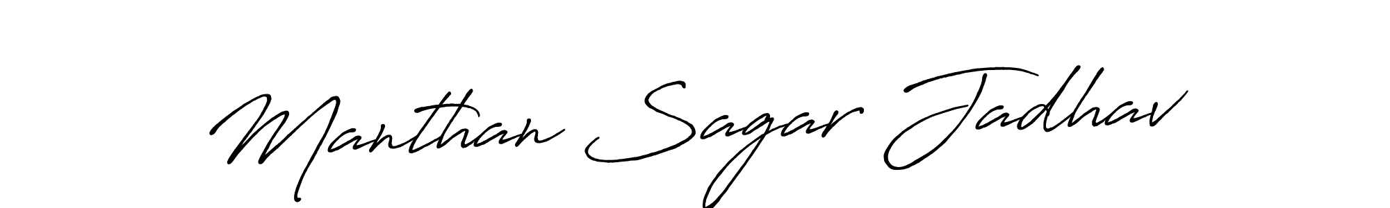 It looks lik you need a new signature style for name Manthan Sagar Jadhav. Design unique handwritten (Antro_Vectra_Bolder) signature with our free signature maker in just a few clicks. Manthan Sagar Jadhav signature style 7 images and pictures png