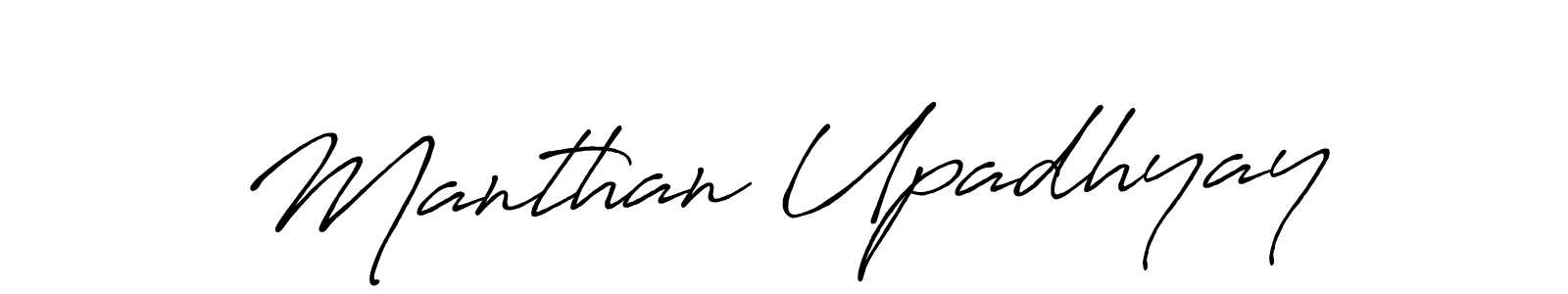 Make a short Manthan Upadhyay signature style. Manage your documents anywhere anytime using Antro_Vectra_Bolder. Create and add eSignatures, submit forms, share and send files easily. Manthan Upadhyay signature style 7 images and pictures png