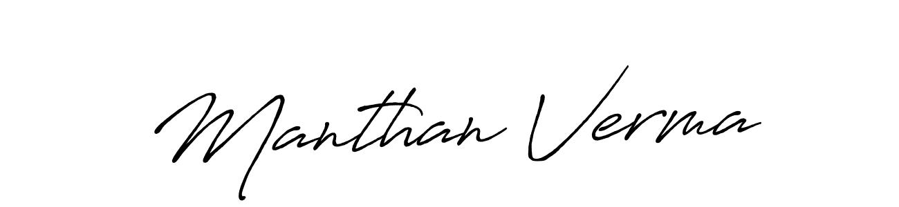 Here are the top 10 professional signature styles for the name Manthan Verma. These are the best autograph styles you can use for your name. Manthan Verma signature style 7 images and pictures png