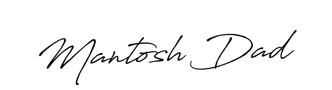 Make a beautiful signature design for name Mantosh Dad. With this signature (Antro_Vectra_Bolder) style, you can create a handwritten signature for free. Mantosh Dad signature style 7 images and pictures png