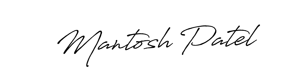 It looks lik you need a new signature style for name Mantosh Patel. Design unique handwritten (Antro_Vectra_Bolder) signature with our free signature maker in just a few clicks. Mantosh Patel signature style 7 images and pictures png