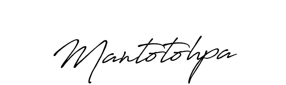 Create a beautiful signature design for name Mantotohpa. With this signature (Antro_Vectra_Bolder) fonts, you can make a handwritten signature for free. Mantotohpa signature style 7 images and pictures png