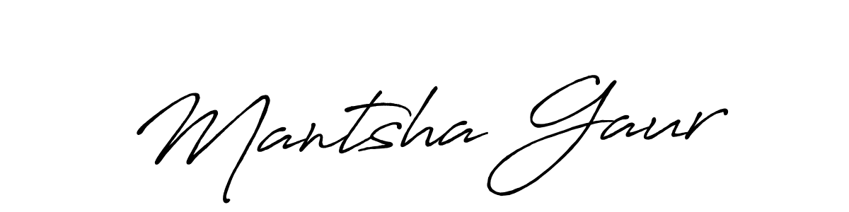You can use this online signature creator to create a handwritten signature for the name Mantsha Gaur. This is the best online autograph maker. Mantsha Gaur signature style 7 images and pictures png