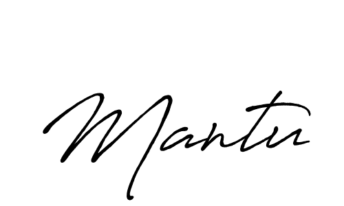 Use a signature maker to create a handwritten signature online. With this signature software, you can design (Antro_Vectra_Bolder) your own signature for name Mantu. Mantu signature style 7 images and pictures png