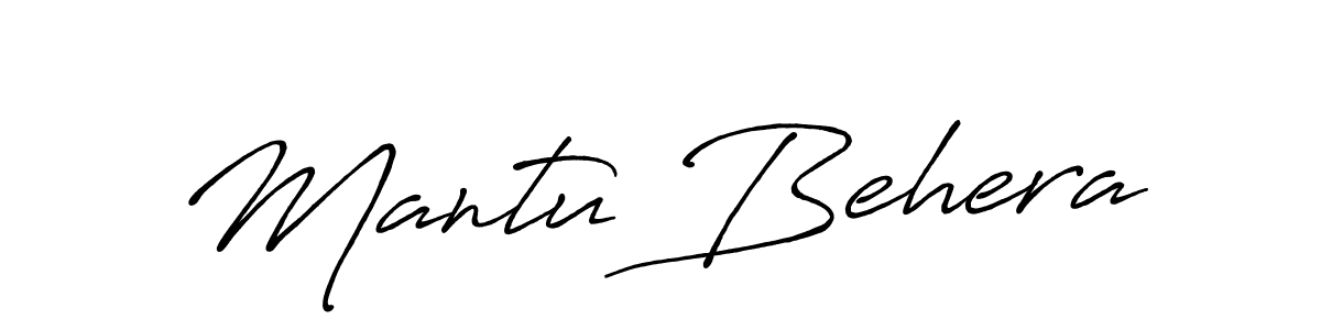 You should practise on your own different ways (Antro_Vectra_Bolder) to write your name (Mantu Behera) in signature. don't let someone else do it for you. Mantu Behera signature style 7 images and pictures png