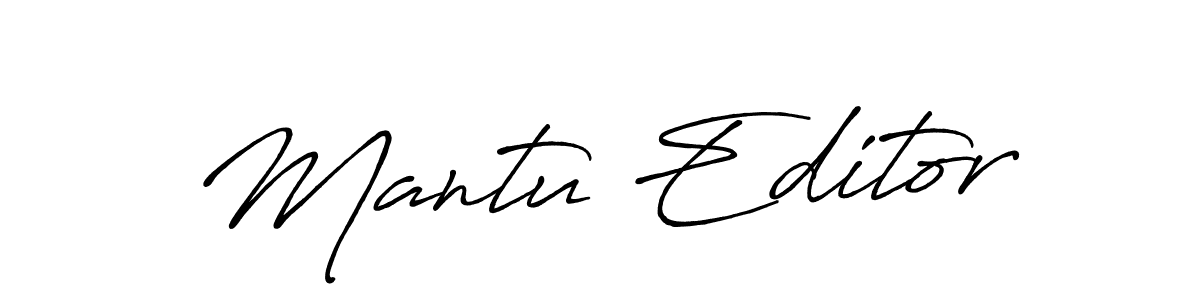 How to make Mantu Editor signature? Antro_Vectra_Bolder is a professional autograph style. Create handwritten signature for Mantu Editor name. Mantu Editor signature style 7 images and pictures png