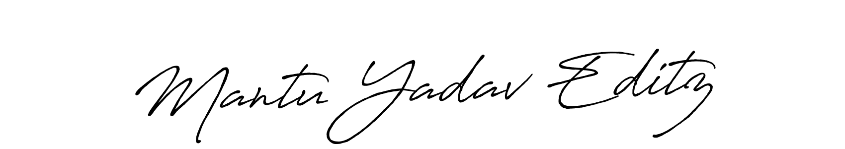 Use a signature maker to create a handwritten signature online. With this signature software, you can design (Antro_Vectra_Bolder) your own signature for name Mantu Yadav Editz. Mantu Yadav Editz signature style 7 images and pictures png