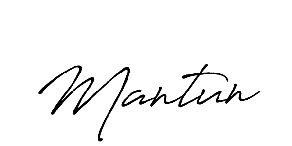 Make a beautiful signature design for name Mantun. With this signature (Antro_Vectra_Bolder) style, you can create a handwritten signature for free. Mantun signature style 7 images and pictures png