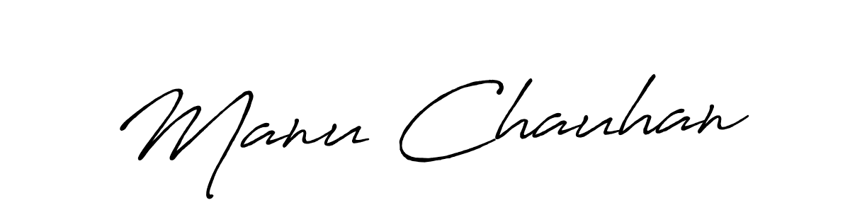 How to make Manu Chauhan signature? Antro_Vectra_Bolder is a professional autograph style. Create handwritten signature for Manu Chauhan name. Manu Chauhan signature style 7 images and pictures png