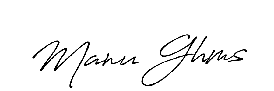if you are searching for the best signature style for your name Manu Ghms. so please give up your signature search. here we have designed multiple signature styles  using Antro_Vectra_Bolder. Manu Ghms signature style 7 images and pictures png