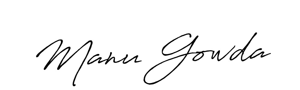if you are searching for the best signature style for your name Manu Gowda. so please give up your signature search. here we have designed multiple signature styles  using Antro_Vectra_Bolder. Manu Gowda signature style 7 images and pictures png