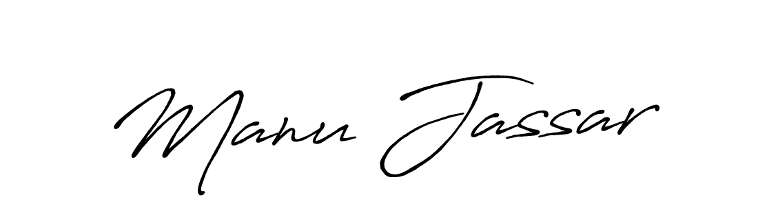 if you are searching for the best signature style for your name Manu Jassar. so please give up your signature search. here we have designed multiple signature styles  using Antro_Vectra_Bolder. Manu Jassar signature style 7 images and pictures png
