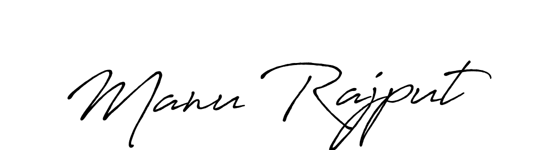 Also we have Manu Rajput name is the best signature style. Create professional handwritten signature collection using Antro_Vectra_Bolder autograph style. Manu Rajput signature style 7 images and pictures png