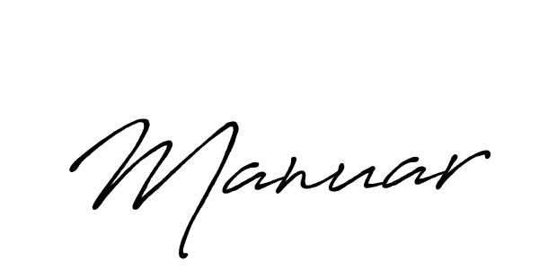 Manuar stylish signature style. Best Handwritten Sign (Antro_Vectra_Bolder) for my name. Handwritten Signature Collection Ideas for my name Manuar. Manuar signature style 7 images and pictures png