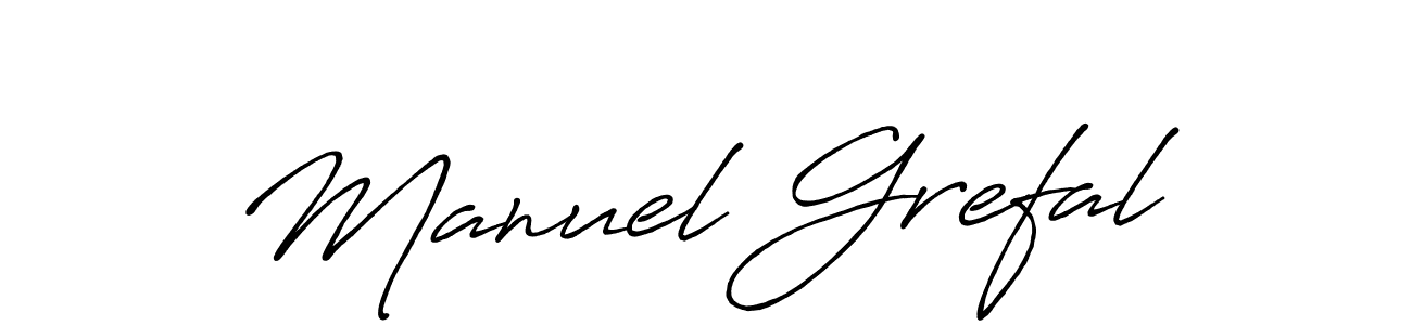 Antro_Vectra_Bolder is a professional signature style that is perfect for those who want to add a touch of class to their signature. It is also a great choice for those who want to make their signature more unique. Get Manuel Grefal name to fancy signature for free. Manuel Grefal signature style 7 images and pictures png