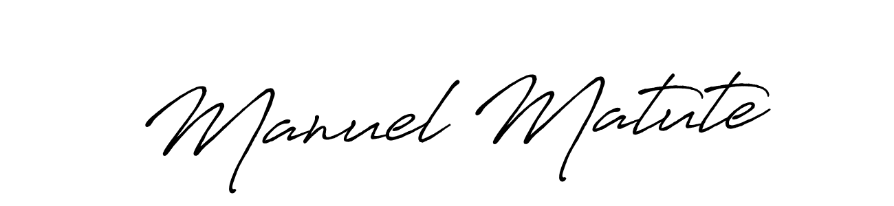 You can use this online signature creator to create a handwritten signature for the name Manuel Matute. This is the best online autograph maker. Manuel Matute signature style 7 images and pictures png