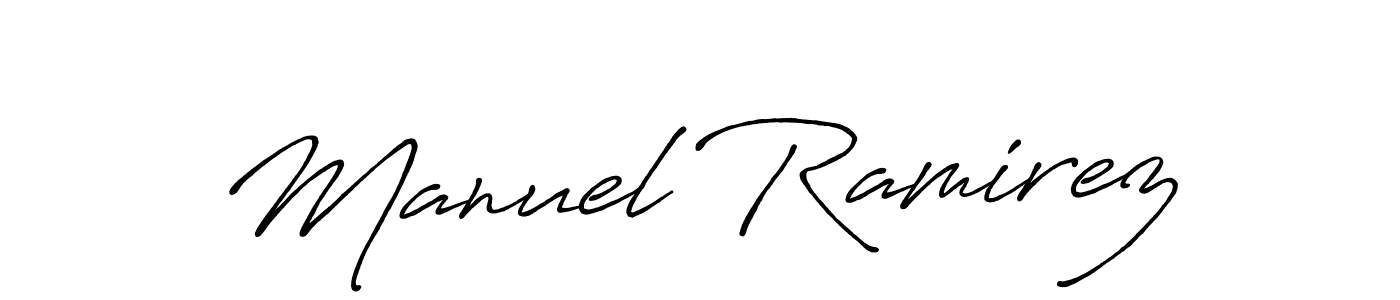 Create a beautiful signature design for name Manuel Ramirez. With this signature (Antro_Vectra_Bolder) fonts, you can make a handwritten signature for free. Manuel Ramirez signature style 7 images and pictures png