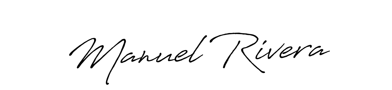 Create a beautiful signature design for name Manuel Rivera. With this signature (Antro_Vectra_Bolder) fonts, you can make a handwritten signature for free. Manuel Rivera signature style 7 images and pictures png