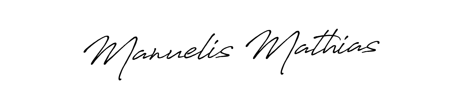 Use a signature maker to create a handwritten signature online. With this signature software, you can design (Antro_Vectra_Bolder) your own signature for name Manuelis Mathias. Manuelis Mathias signature style 7 images and pictures png