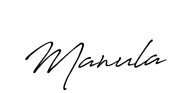 Use a signature maker to create a handwritten signature online. With this signature software, you can design (Antro_Vectra_Bolder) your own signature for name Manula. Manula signature style 7 images and pictures png