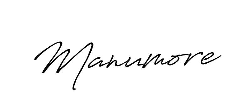 Create a beautiful signature design for name Manumore. With this signature (Antro_Vectra_Bolder) fonts, you can make a handwritten signature for free. Manumore signature style 7 images and pictures png