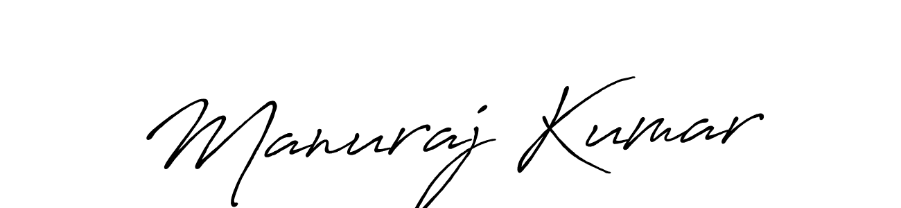 Make a beautiful signature design for name Manuraj Kumar. With this signature (Antro_Vectra_Bolder) style, you can create a handwritten signature for free. Manuraj Kumar signature style 7 images and pictures png