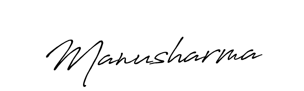 Create a beautiful signature design for name Manusharma. With this signature (Antro_Vectra_Bolder) fonts, you can make a handwritten signature for free. Manusharma signature style 7 images and pictures png