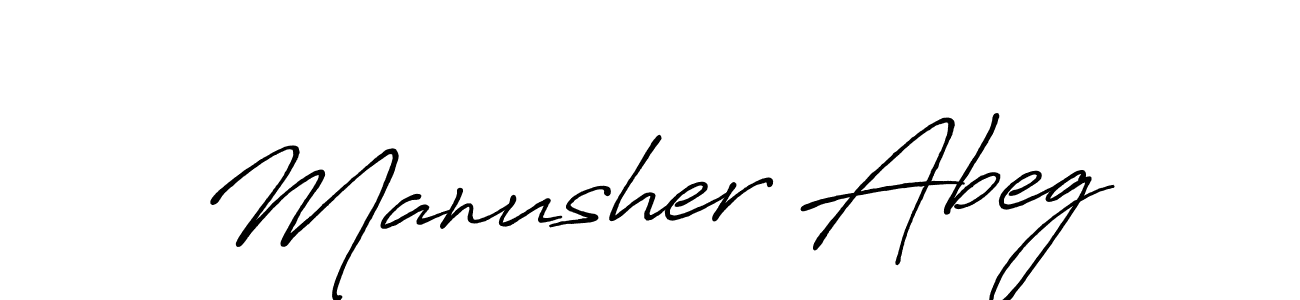 It looks lik you need a new signature style for name Manusher Abeg. Design unique handwritten (Antro_Vectra_Bolder) signature with our free signature maker in just a few clicks. Manusher Abeg signature style 7 images and pictures png
