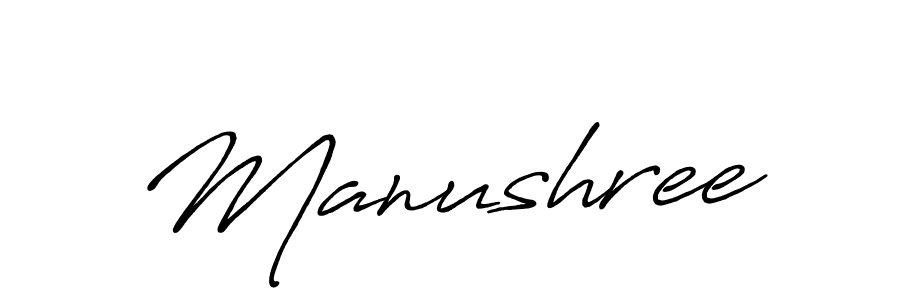 Also we have Manushree name is the best signature style. Create professional handwritten signature collection using Antro_Vectra_Bolder autograph style. Manushree signature style 7 images and pictures png