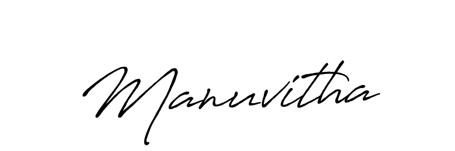 How to make Manuvitha signature? Antro_Vectra_Bolder is a professional autograph style. Create handwritten signature for Manuvitha name. Manuvitha signature style 7 images and pictures png