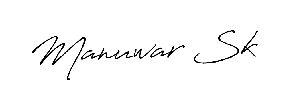 The best way (Antro_Vectra_Bolder) to make a short signature is to pick only two or three words in your name. The name Manuwar Sk include a total of six letters. For converting this name. Manuwar Sk signature style 7 images and pictures png