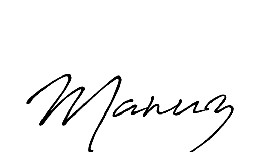 The best way (Antro_Vectra_Bolder) to make a short signature is to pick only two or three words in your name. The name Manuz include a total of six letters. For converting this name. Manuz signature style 7 images and pictures png