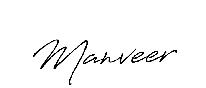 Also we have Manveer name is the best signature style. Create professional handwritten signature collection using Antro_Vectra_Bolder autograph style. Manveer signature style 7 images and pictures png