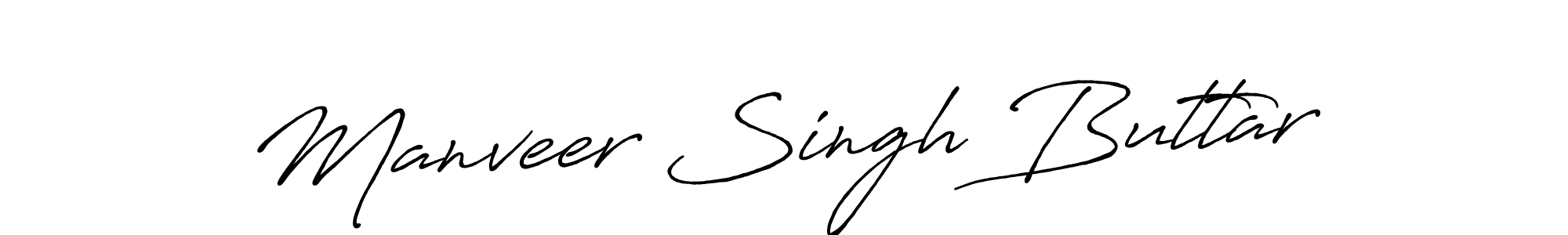 Also You can easily find your signature by using the search form. We will create Manveer Singh Buttar name handwritten signature images for you free of cost using Antro_Vectra_Bolder sign style. Manveer Singh Buttar signature style 7 images and pictures png