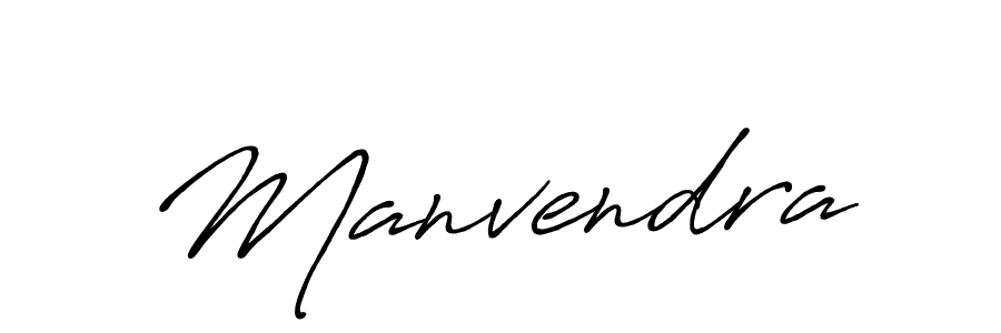 Design your own signature with our free online signature maker. With this signature software, you can create a handwritten (Antro_Vectra_Bolder) signature for name Manvendra. Manvendra signature style 7 images and pictures png