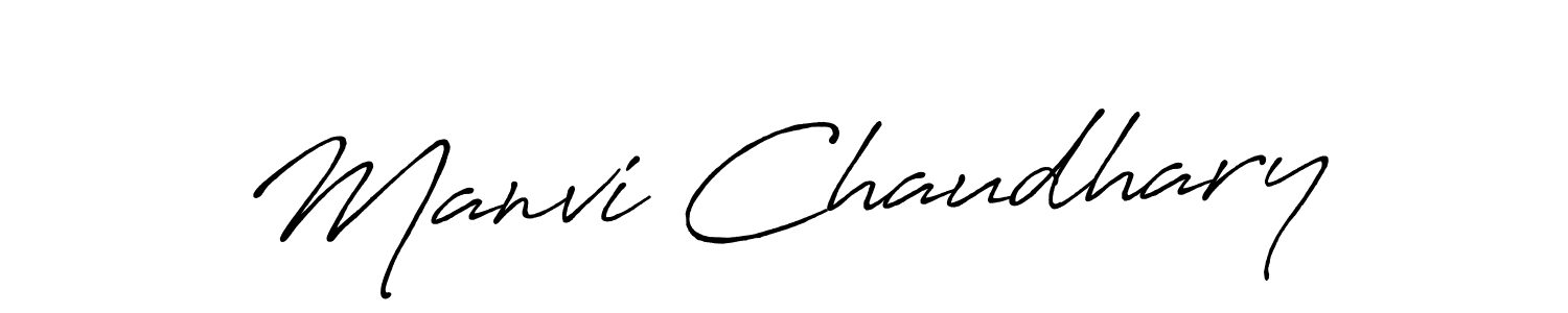 It looks lik you need a new signature style for name Manvi Chaudhary. Design unique handwritten (Antro_Vectra_Bolder) signature with our free signature maker in just a few clicks. Manvi Chaudhary signature style 7 images and pictures png