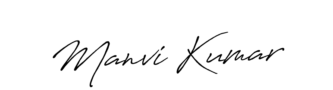 Use a signature maker to create a handwritten signature online. With this signature software, you can design (Antro_Vectra_Bolder) your own signature for name Manvi Kumar. Manvi Kumar signature style 7 images and pictures png