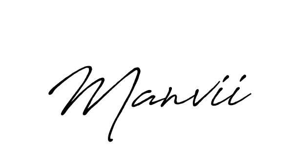 You should practise on your own different ways (Antro_Vectra_Bolder) to write your name (Manvii) in signature. don't let someone else do it for you. Manvii signature style 7 images and pictures png