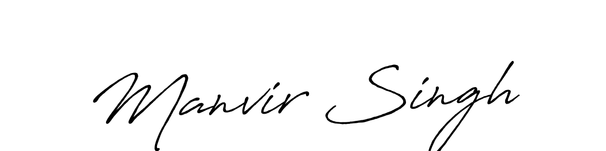 This is the best signature style for the Manvir Singh name. Also you like these signature font (Antro_Vectra_Bolder). Mix name signature. Manvir Singh signature style 7 images and pictures png