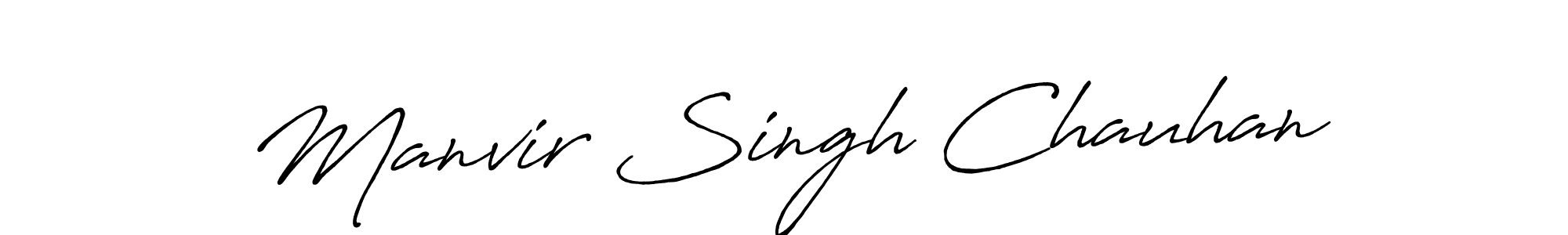 Make a beautiful signature design for name Manvir Singh Chauhan. With this signature (Antro_Vectra_Bolder) style, you can create a handwritten signature for free. Manvir Singh Chauhan signature style 7 images and pictures png
