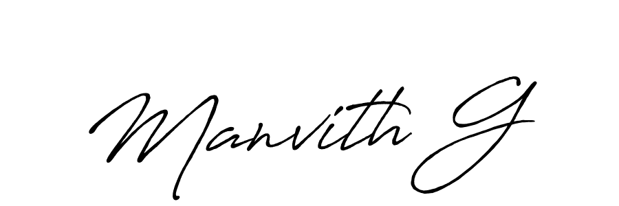 Also You can easily find your signature by using the search form. We will create Manvith G name handwritten signature images for you free of cost using Antro_Vectra_Bolder sign style. Manvith G signature style 7 images and pictures png