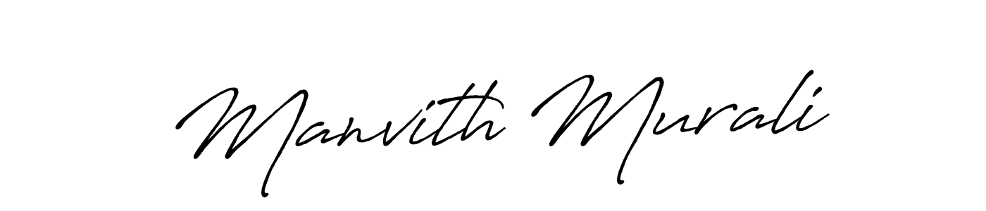 Make a beautiful signature design for name Manvith Murali. Use this online signature maker to create a handwritten signature for free. Manvith Murali signature style 7 images and pictures png