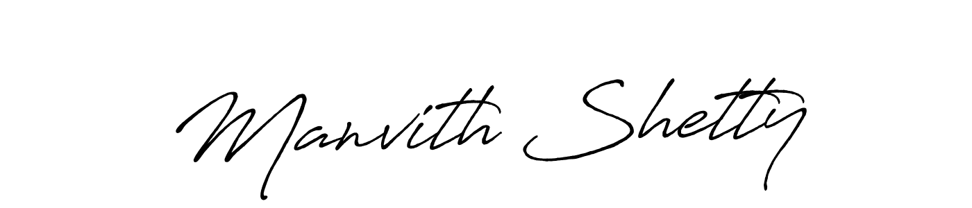 It looks lik you need a new signature style for name Manvith Shetty. Design unique handwritten (Antro_Vectra_Bolder) signature with our free signature maker in just a few clicks. Manvith Shetty signature style 7 images and pictures png