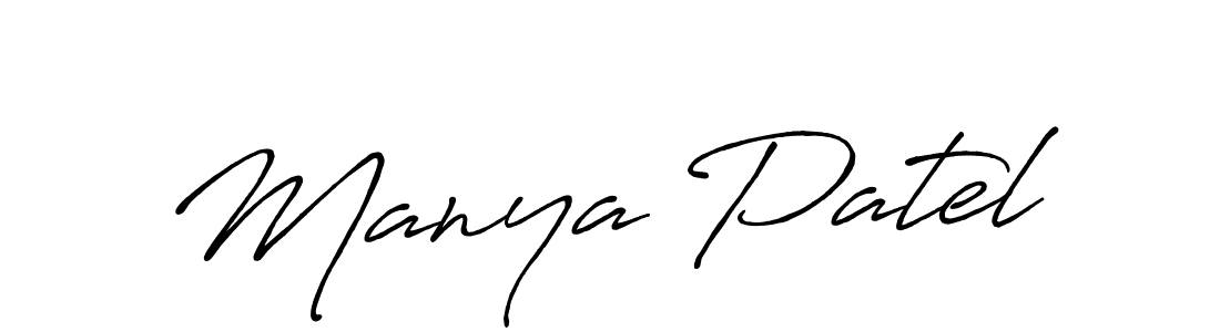Similarly Antro_Vectra_Bolder is the best handwritten signature design. Signature creator online .You can use it as an online autograph creator for name Manya Patel. Manya Patel signature style 7 images and pictures png